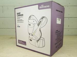 **[ unused ]Sunveno baby sling hip seat baby carrier X type shoulder strap gray ventilation is good against surface .. front direction ...**