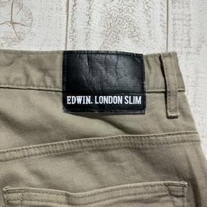 【EDWIN】エドウィン EXL32 LONDON SLIM ロンドンスリム スリムテーパード カラーパンツ ベージュ 33インチの画像9