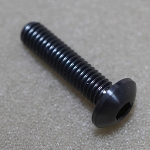 64 titanium bolt button head M6x25 ( low head 12mm) black 