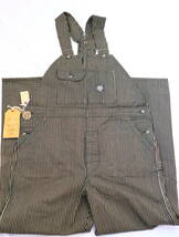 未使用新品 Lot No. SC42302 / FICTION ROMANCE 11oz. BROWN LIBERTY STRIPE OVERALLS SUGER CANE 東洋 ブラウンリバティストライプ 32_画像1