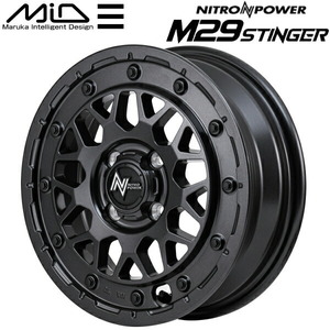 MID NITRO POWER M29 STINGER ホイール1本 バレルブラック 4.5-14 4H100+45