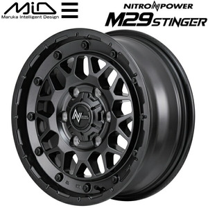 MID NITRO POWER M29 STINGER ホイール1本 バレルブラック 6.5-16 6H139.7+38