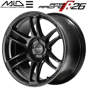 MID RMP RACING R26 ホイール1本 ディープチタンシルバー 8.0-18 5H114.3+45