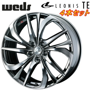 Weds LEONIS TE ホイール4本 ブラックメタルコート/ミラーカット 8.5-20 5H114.3+52