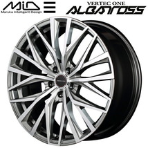 MID VERTEC ONE ALBATROSS ホイール1本 ハイパーシルバーポリッシュ 4.5-15 4H100+45_画像1