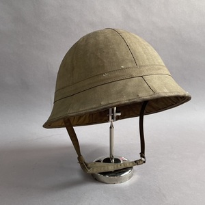 MS717 旧日本軍 布製 帽子 ヘルメット 当時物 (検)制帽 大日本帝国 陸軍 布被 戦時 戦争資料 制服 ミリタリー 軍隊 装備 防具