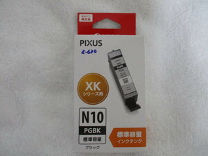 Z-630 Canon/キャノン 純正品 インクカートリッジ XKI-N10PGBK ブラック 標準容量 XKシリーズ用 取付期限/2024年5月末