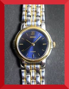 美品 セイコー SEIKO ルーセント LUCENT クォーツ 3針 純正ベルト 4N21-0900 女性用 レディース 腕時計 W990 稼働品
