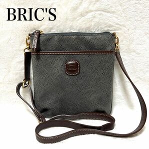 BRIC'Sブリックス　ショルダーバッグ　グレー系×ブラウン