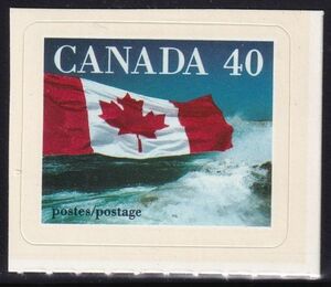 ca286 カナダ 1991 国旗シール 40c #1193