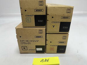 B-86【新品】富士フィルムビジネスイノベーション　FUJIFILM　トナーカートリッジ　CT203576/CT203577/CT203578/CT203579 K/C/M/Y 4本 純正