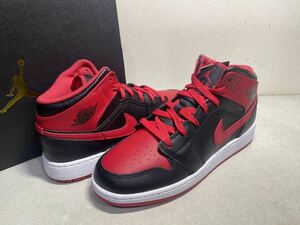 AIR JORDAN 1 MID GS エア ジョーダン 1 ミッド BRED 黒赤 US4Y 23cm 国内正規 未使用 DQ8423-060