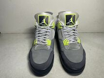 AIR JORDAN 4 RETRO SE 95 Neon エア ジョーダン 4 レトロ ネオン US9.5 USED CT5342-007_画像2