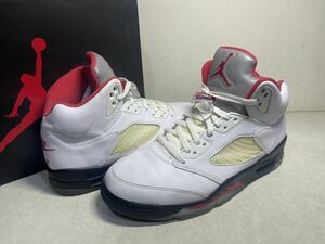 AIR JORDAN 5 RETRO OG エア ジョーダン 5 レトロ ファイヤーレッド US9.5 USED箱付き DA1911-102