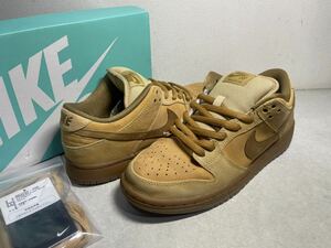 NIKE SB DUNK LOW TRD QS ダンク WHEAT ウィート 2017 US9 USED 美品 883232-700