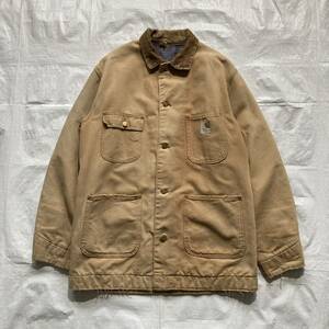 70s VINTAGE Carhartt カーハート 裏地ブランケット カバーオール ジャケット ダック地 L 42