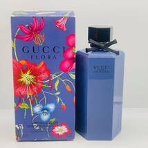 中古品 保管品 GUCCI グッチ フローラ ゴージャス ガーデニア ラベンダー オードトワレ ドイツ製 100ml（残量不明）香水 _画像1