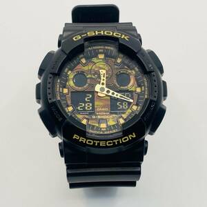 中古品 CASIO G-SHOCK GA-100CF タフネス カモフラージュダイアルシリーズ 1円 から 売り切り