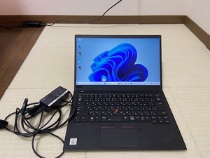 Lenovo ThinkPad X1 Carbon Gen8th/Core i5-1.7GHz(10210U)/16GB/SSD256GB/Win11Pro /Office365/バッテリー良好/WEBカメラ