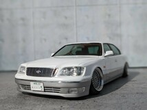 1/24 アオシマ トヨタ セルシオ 20後期 UCF21 VIPCAR カスタム 完成品_画像6