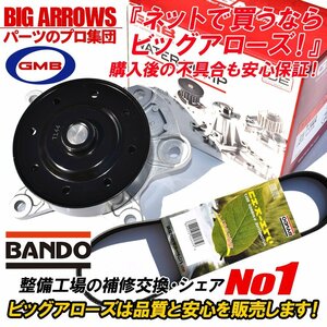 【送料無料】 ヴォクシー ノア ZRR70W ZRR75W GMB ウォーターポンプ GWT-144A 高品質 外ベルト 1本 バンドー H21.09～H24.06 純正互換品