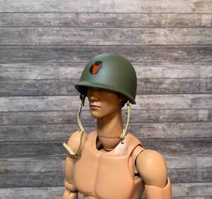  Old type 1/6 military helmet print entering doll for hot toys 