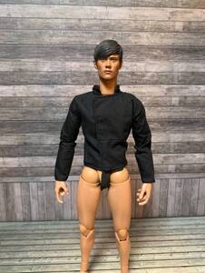  side shou1/6 Star Wars aviator shirt black doll for OF hot toys 