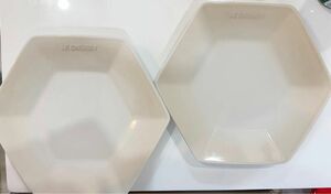 【未使用】ル・クルーゼ ロッカク・プレート ( L )LE CREUSET ルクルーゼ