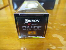 28277 新品・未使用 SRIXON スリクソン ZSTAR DIVIDE イエロー/ホワイト 1ダース ゴルフボール_画像8
