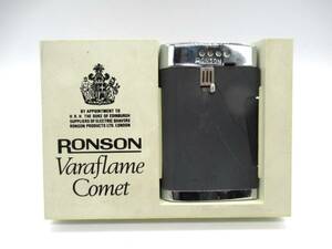 68489 中古品 RONSON ロンソン ライター Varaflame Comet ブラック 喫煙具 喫煙グッズ
