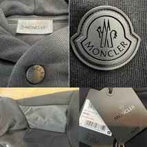 Lサイズ【未使用】MONCLER Same But Hoodie ロゴ パネル パーカー　ブラック　黒色　正規品 ◆定価8.5万円◆　人気男女兼用モデル_画像6