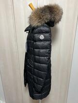 未使用☆MONCLER HERMIFUR エルミファー フォックスファー TG3 ブラック色 ダウンジャケット_画像4