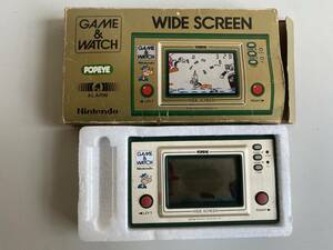 ④t702◆Nintendo 任天堂◆GAME＆WATCH PP-23 ゲーム機器 POPEYE 1981年製 ニンテンドー ゲーム＆ウォッチ ポパイ ジャンク 箱付