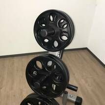 中古 TUFFSTUFF オリンピックプレートツリー プレートホルダー CXT-255 IVANKO ラバーオリンピックプレート 107.5Kg 博多区 引取限定 ①_画像3