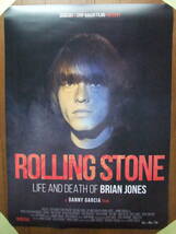 映画 Rolling Stones ブライアン・ジョーンズの生と死 B2(約73×51㎝)ポスター 海外版 LIFE AND DEATH OF BRIAN JONESローリングストーンズ_画像1