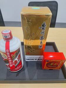 ( rare ) new goods unopened ... pcs sake mao Thai sake heaven woman label MOUTAI KWEICHOW China sake 500ml 53%965g