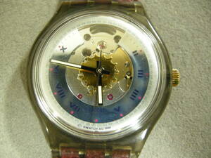 【中古品】スウォッチ/swatch腕時計 自動巻き 文字盤カラー：シルバー系スケルトン