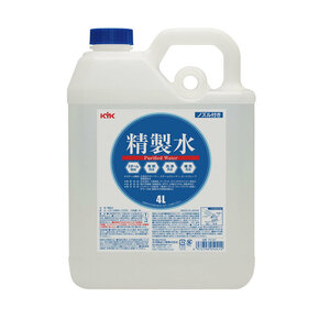 【1ケース 4L×6本セット】古河薬品(KYK) 精製水 4L×6 1箱 05-041