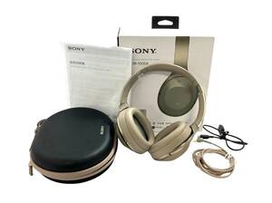 (5)SONY MDR-1000X ワイヤレスノイズキャンセリングヘッドホン グレーベージュ ダイナミック型 オーディオ機器 ソニー（44708MT5）