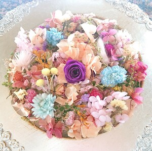 ☆Bouquet de minuit＊花材＊ヘッド＊詰合せ＊薔薇＊紫陽花＊色々＊リース ハーバリウムなどの作品づくりに＊感謝sale￥1～☆