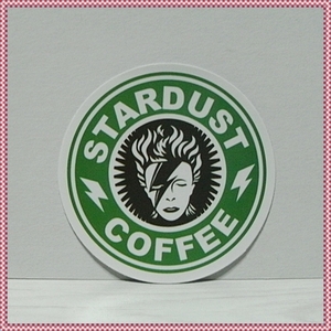 防水ステッカー・シール【STARDUST COFFEE、デヴィッド ボウイ、David Bowie、ロックシンガー】B242