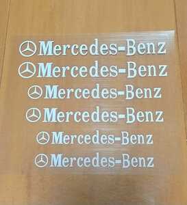 1枚〜白　★メルセデスベンツ ブレーキ キャリパー 耐熱ステッカーW463W205W204W203W202W209W208W213W212W211W210W223W222W221W220