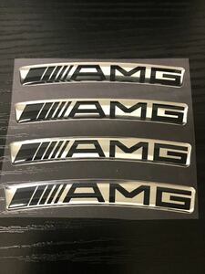 メルセデスベンツ AMG ホイール リム 73mm 4枚セット エンブレム ステッカーW169W463W164W176W203W245W246R230R231R170W204W221W222