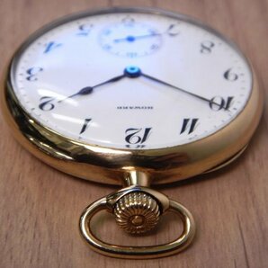 6107 希少売切り☆ E.HOWARD 14K pocket watch 45.8㎜ 63.2g 23石 懐中時計 スモセコ 手巻き アンティーク ハワードの画像4