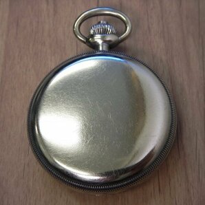 6115 希少売切り☆ HAMILTON pocket watch 50.8㎜ 108.5g 19石 懐中時計 黒文字盤 クロノグラフ スモセコ 手巻き アンティーク ハミルトンの画像6