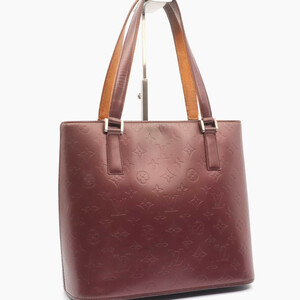 ルイヴィトン LOUIS VUITTON モノグラム マット ストックトン ハンドバッグ トート ヴィオレ レザー レディース M55116