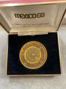 第19回オリンピック大会記念メダル　1968メキシコ　2