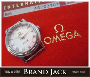 訳あり ジャンク品 OMEGA オメガ Deville デビル レディース SS QZ 腕時計フェイスのみ シルバー文字盤 cal.1456