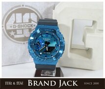 ◆CASIO カシオ G-SHOCK Gショック 40周年 アドヴェンチャラーズストーン GM-2140GEM-2AJR ブルーメタル 腕時計_画像1