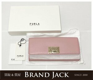 ◎【新品・未使用品】FURLA フルラ PCV0ACO ARE000 フルラ1927 コンチネンタル ウォレット レザー 二つ折り長財布 アーチロゴ ピンク